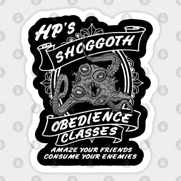 HP Lovecraft Shoggoth - HP Lovecraft Sticker by Duckfieldsketchbook01
